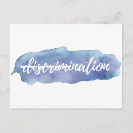 Keine Diskriminierung in dieser nationalen Postkar Postkarte