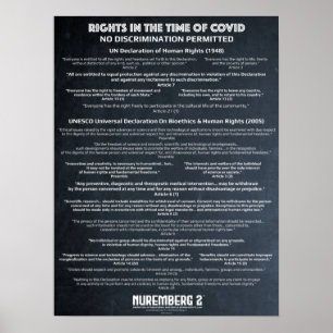 "Keine Diskriminierung" Menschenrechts-Poster Poster