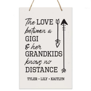 Keine Distanz Gigis 8" x 12" Wandsigne