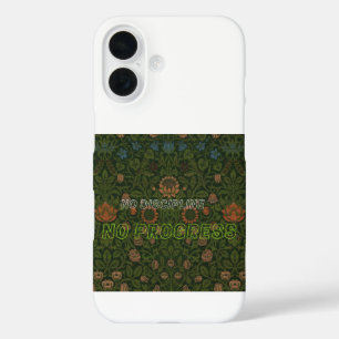 Keine Disziplin, kein Fortschritt Vintage Floral H iPhone 16 Hülle