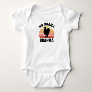 Keine Drama Brahma Hühner Hahn Hühnerbesitzer Baby Strampler