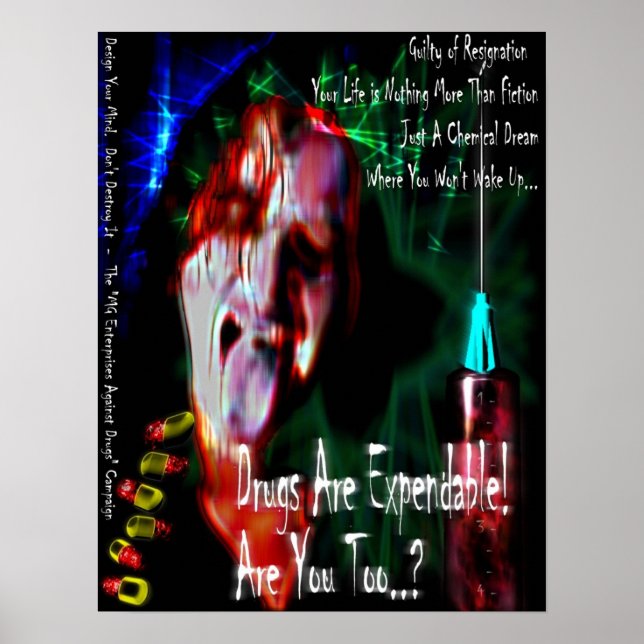 Keine Drogen (Entwurf 2) Poster (Vorne)