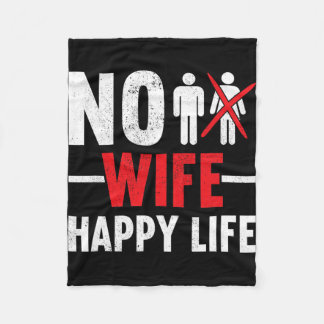 Keine Ehefrau glückliche Ehefrauen Leben Braut Hei Fleecedecke
