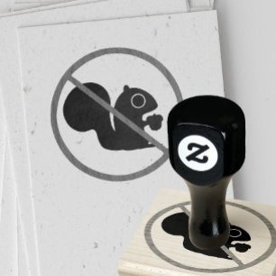 Keine Eichhörnchen Gummistempel