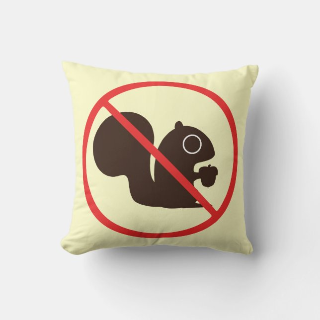 Keine Eichhörnchen Kissen (Vorderseite)