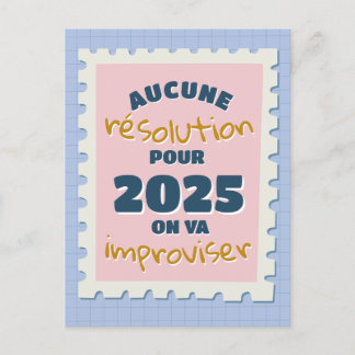 Keine Entschließung dieses Jahr Postkarte