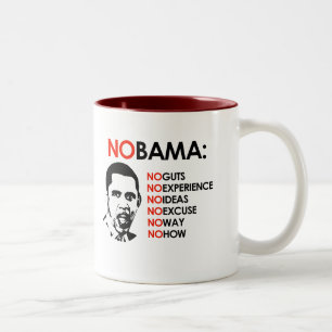 KEINE ERFAHRUNG, NOBAMA ZWEIFARBIGE TASSE