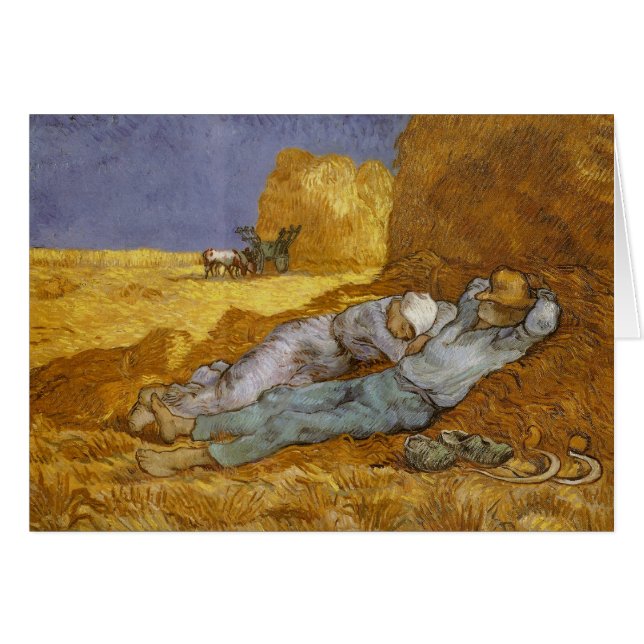 Keine Erholung von Arbeit (Millet) Van Gogh Fine A (Vorderseite (Horizontal))