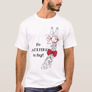 Keine Erwachsenensorgen heute Lustiger Giraffe T-Shirt