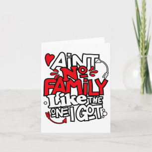 Keine Familie wie die, die ich Got habe, die Famil Karte