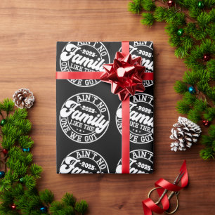 Keine Familie wie Spaß Spaß Geburtstagsparty Cool Geschenkpapier