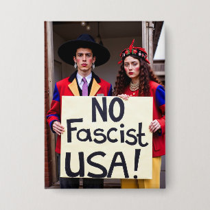 Keine faschistische USA Einzigartiger politischer Button