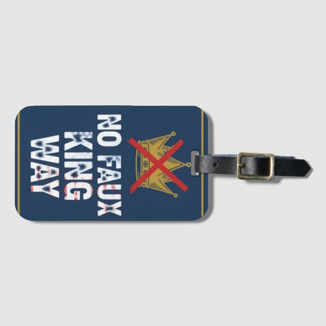 Keine Faux-King-Straße Gepäckanhänger (Vorderseite (Horizontal))