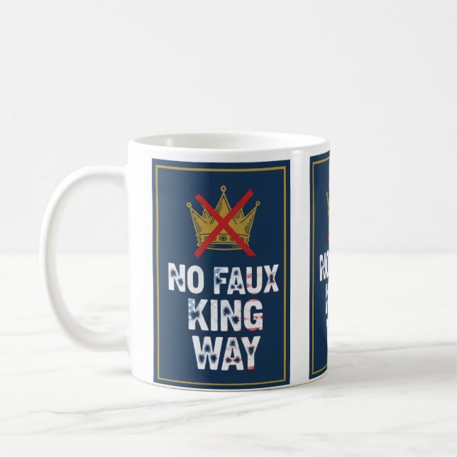 Keine Faux-King-Straße Kaffeetasse (Links)