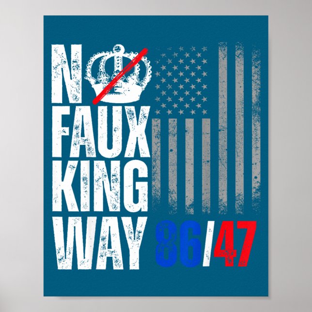 Keine Faux King Way 86 Illustration Poster (Vorne)