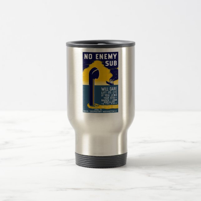 Keine feindliche Subvention wagt Aufzug sein Auge Reisebecher (Mittel)