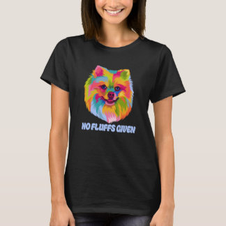 Keine Fluktuationen gegeben Spitz Spaß Pom Pom Dog T-Shirt