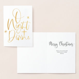 Keine Foto Foil Custom Religious Christmas Card Folienkarte