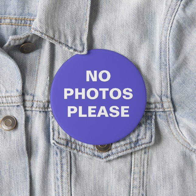Keine Fotos Bitte Button-On-Taste Button (Beispiel)