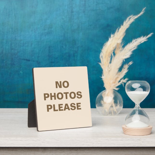 Keine Fotos Bitte Fotoplatte (InSitu)