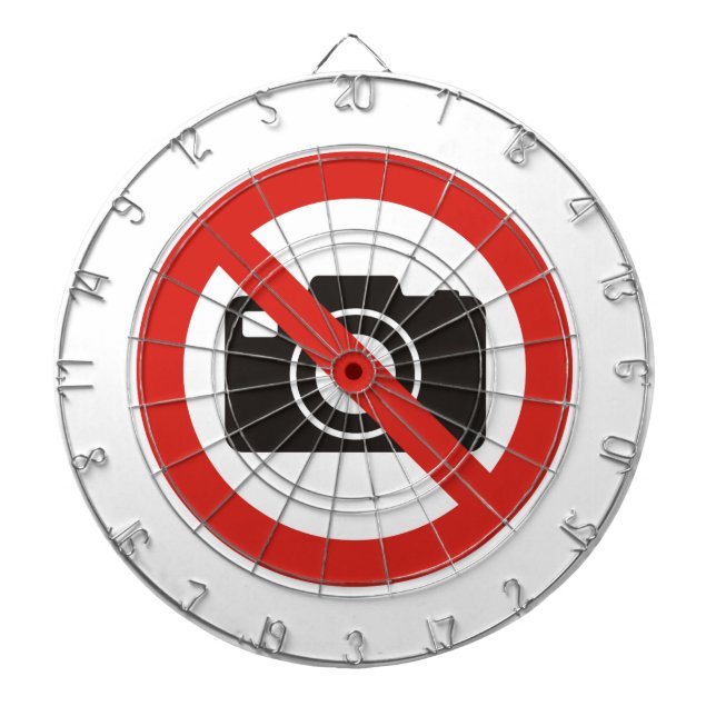 Keine Fotos erlaubt Dartscheibe (vorne)