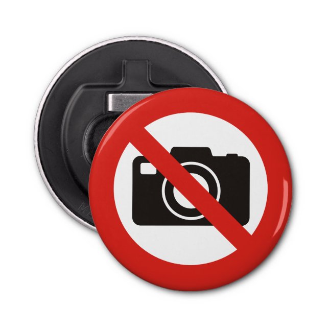 Keine Fotos erlaubt Flaschenöffner (Vorderseite)