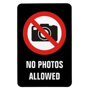 Keine Fotos erlaubt Magnet