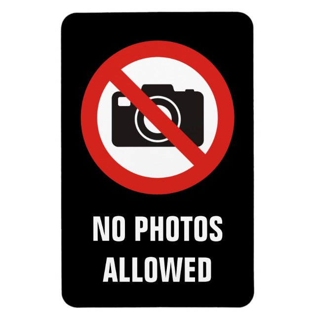 Keine Fotos erlaubt Magnet (Vertikal)