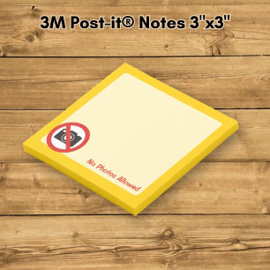 Keine Fotos erlaubt Post-it Klebezettel