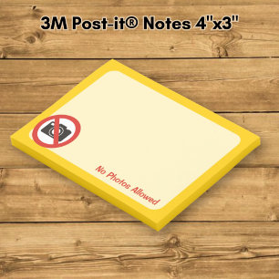 Keine Fotos erlaubt Post-it Klebezettel