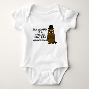 Keine Frau ist ein Versager, der Groundhogs hat Baby Strampler