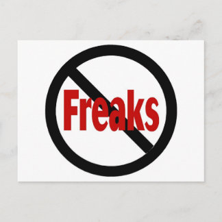 Keine Freaks Postkarte