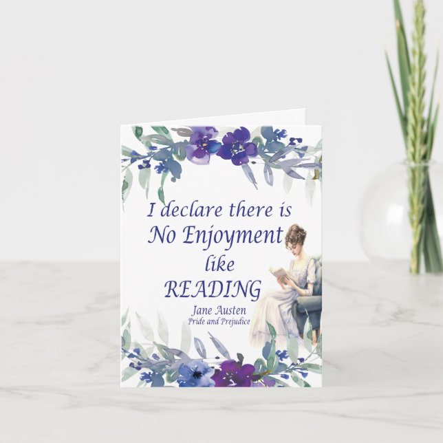 Keine Freude wie das Lesen von Zitaten Karte (Vorderseite)