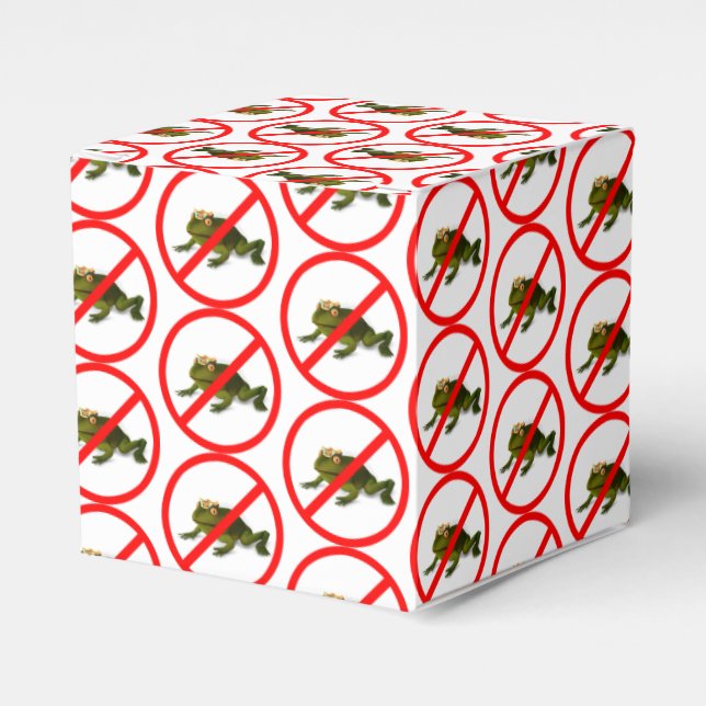 Keine Frösche mehr! Geschenkschachtel (Vorderseite)