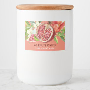 Keine Frucht im Innern nur besondere Leckereien Gr Lebensmitteletikett