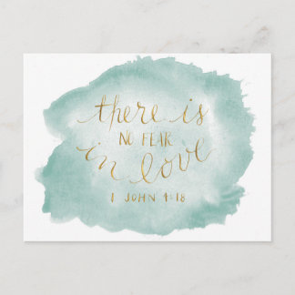 Keine Furcht in der Liebe-Postkarte Postkarte