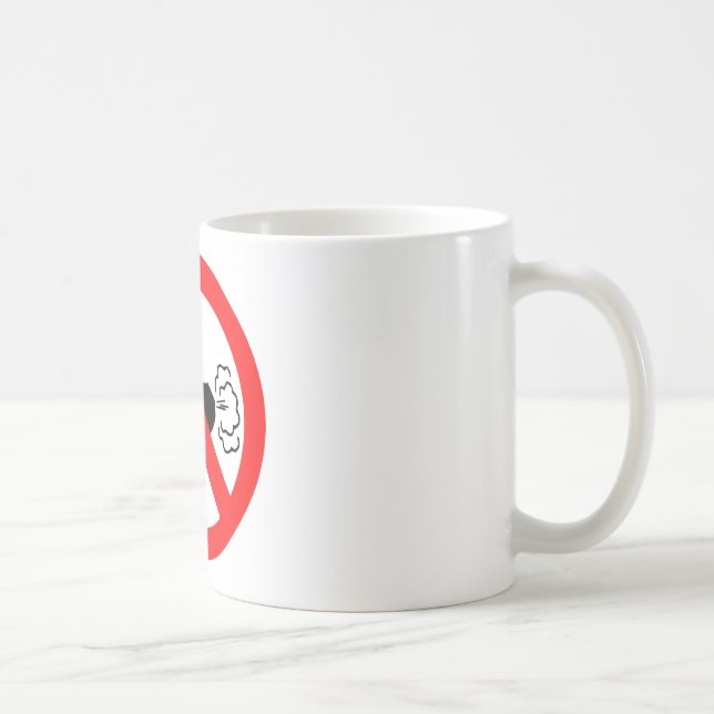 Keine Furz-Zone Tasse (Rechts)