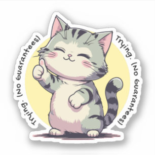 Keine Garantien – Ehrliches Leben Aufkleber