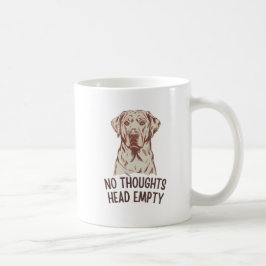 Keine Gedanken Kopf leeren Labrador Kaffeetasse