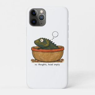 Keine Gedanken, leere Bartagame-Kunst Case-Mate iPhone Hülle