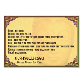 Keine gegen Angst bei Fremen Fotodruck