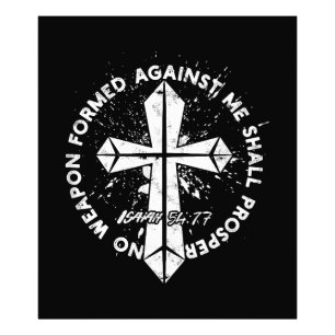 Keine gegen mich geschaffene Waffe wird dem Glaube Fotodruck