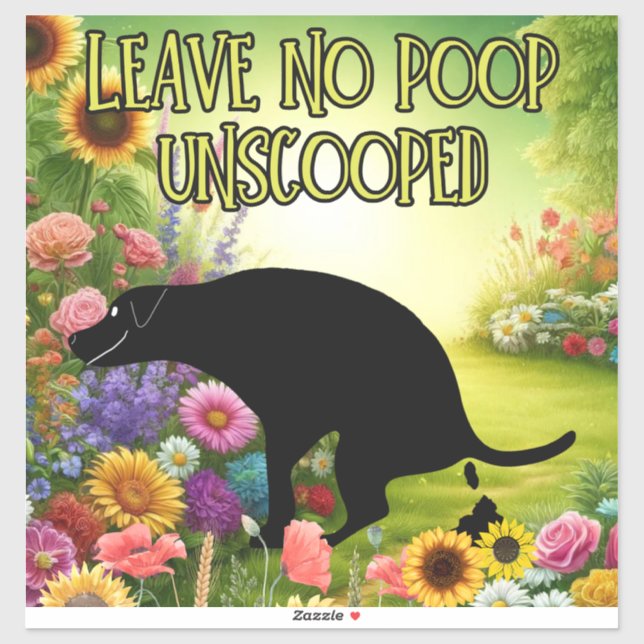 Keine Gekackt Vinyl-Aufkleber mit individueller Au Aufkleber (Blatt)