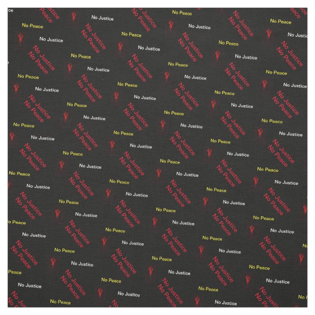 Keine Gerechtigkeit kein Frieden Stoff (Muster)