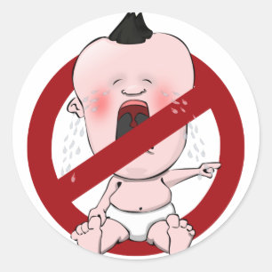 KEINE GESCHÄFTE - KEINE SCHNITTEN RUNDER AUFKLEBER