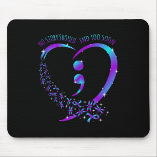 Keine Geschichte sollte glücklich mit Selbstmord e Mousepad