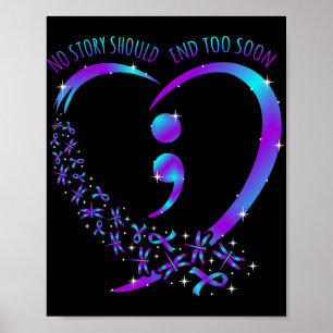 Keine Geschichte sollte glückliche Selbstmordbewus Poster