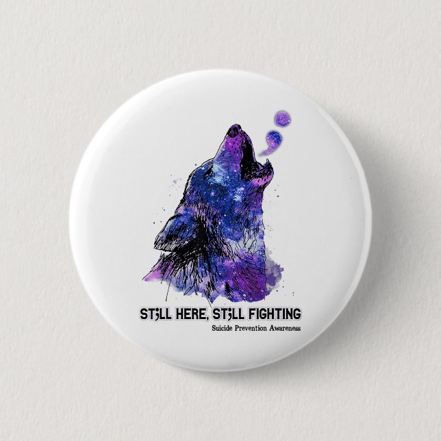 Keine Geschichte sollte zu bald Selbstmordbewussts Button (Vorderseite)
