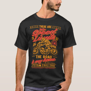 Keine Geschwindigkeitsbegrenzungen Vintager Retro- T-Shirt