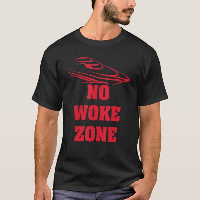 Keine Geweckt Zone Anti-Demokrat Liberal Linke Pro T-Shirt (Vorderseite)